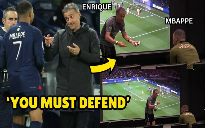 Luis Enrique Blasted Kylian Mbappe Over Poor Defending At PSG